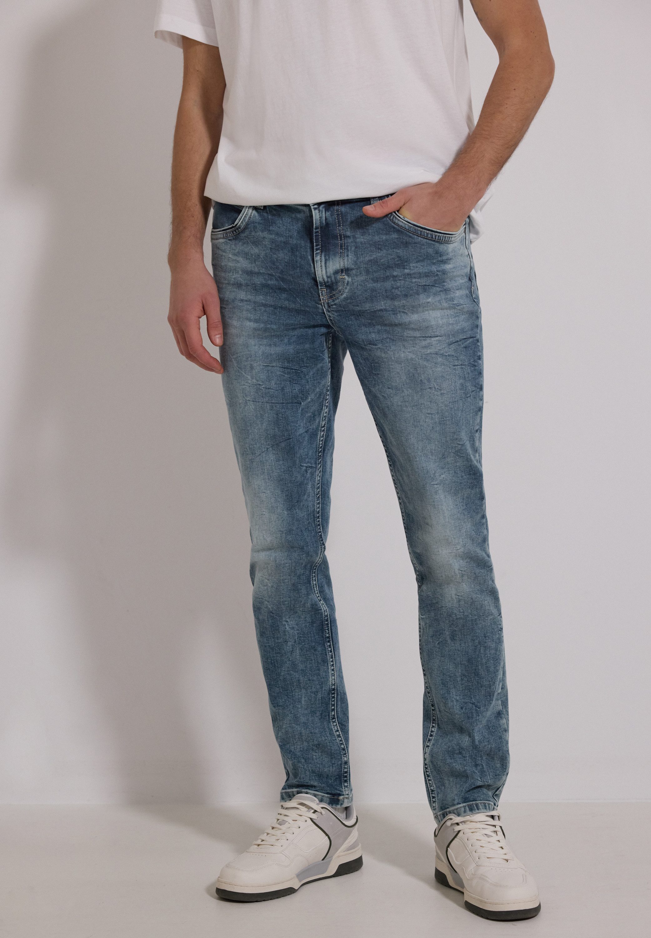 STREET ONE MEN Slim-fit-Jeans Middle Waist