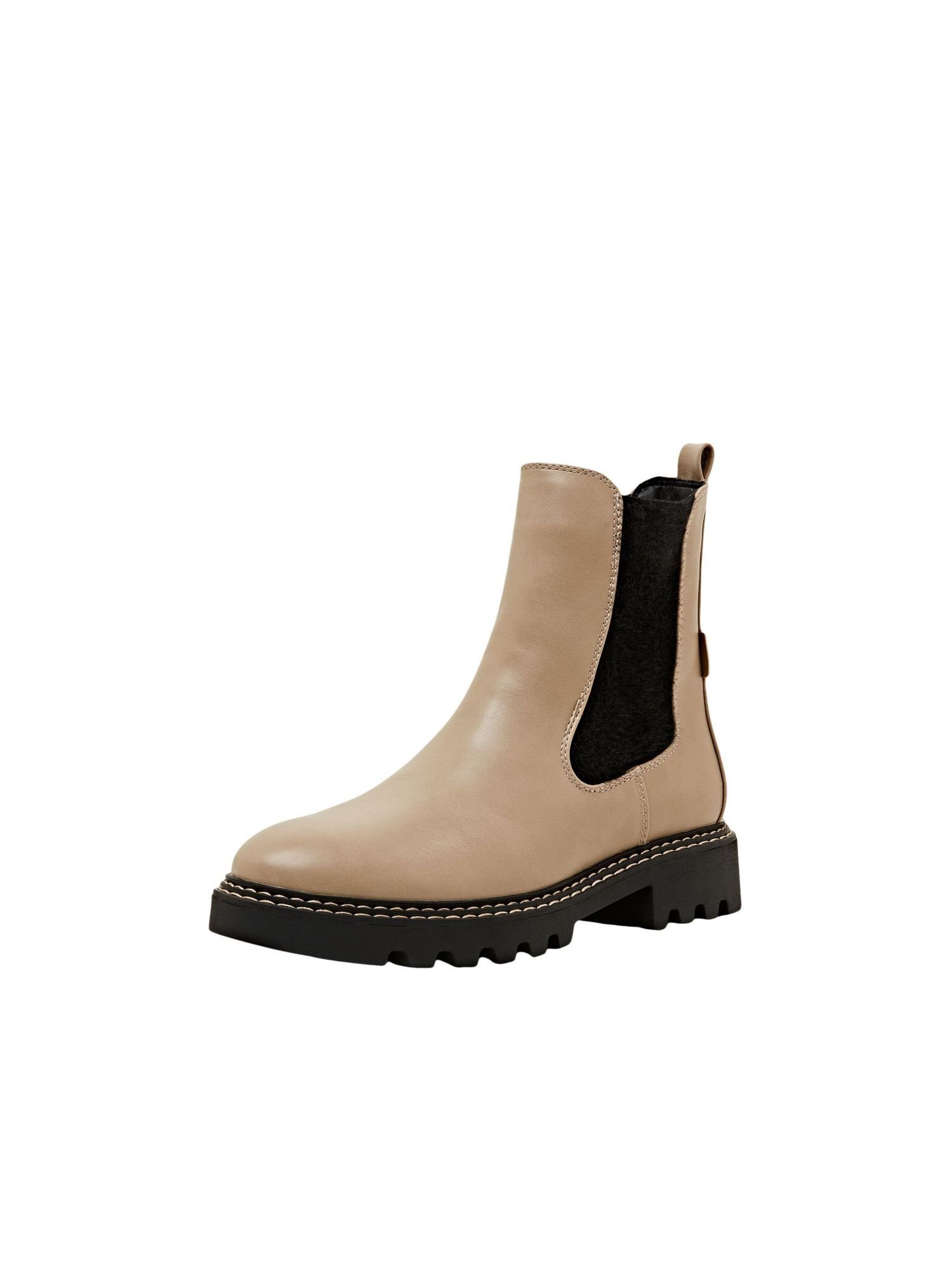 Esprit Chelsea Boots aus veganem Leder Stiefelette