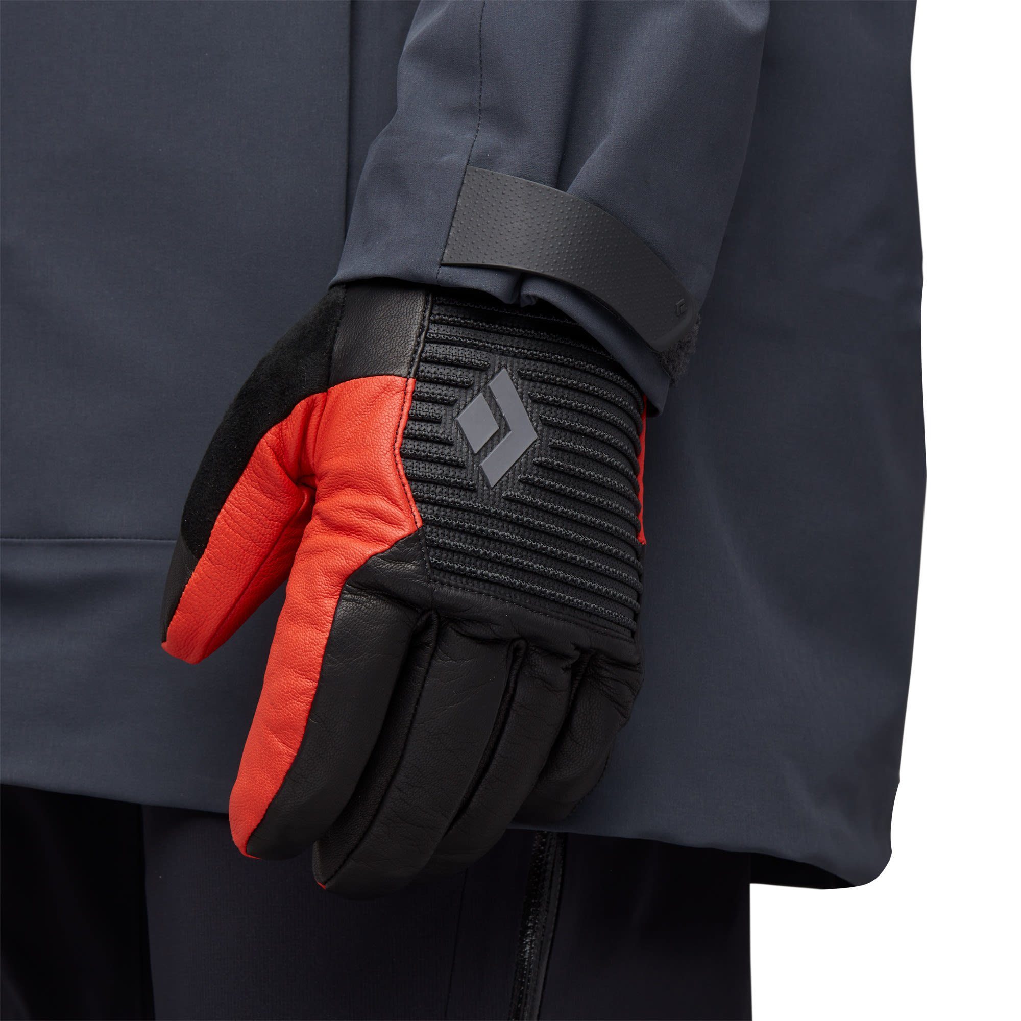 Diamond Black Black Knit Glove - Session Octane Accessoires Black Fleecehandschuhe Diamond