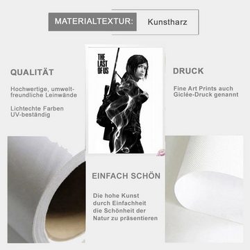 TPFLiving Kunstdruck (OHNE RAHMEN) Poster - Leinwand - Wandbild, The last of us - Kunstdrucke aus dem Adventure Horror Computerspiel - (Leinwand Wohnzimmer, Leinwand Bilder, Kunstdruck), Leinwandbild bunt - Größe 13x18cm