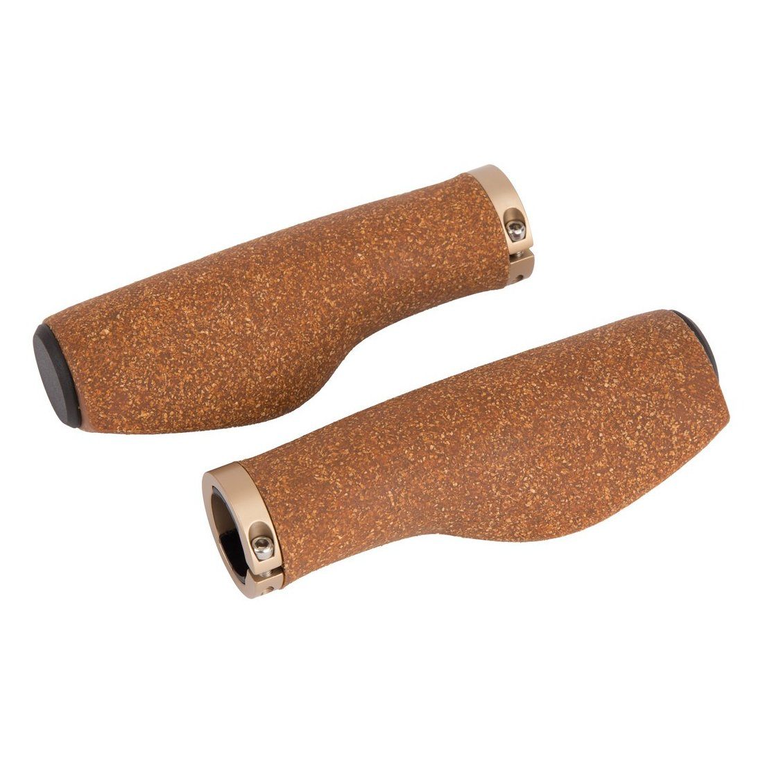 Ergotec Fahrradlenkergriff MTB / ATB Schraub-Griffe Kyoto, Kork, 130 mm, Ø 22 mm
