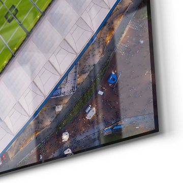DEQORI Glasbild 'Veltins Arena, Schalke', 'Veltins Arena, Schalke', Glas Wandbild Bild schwebend modern