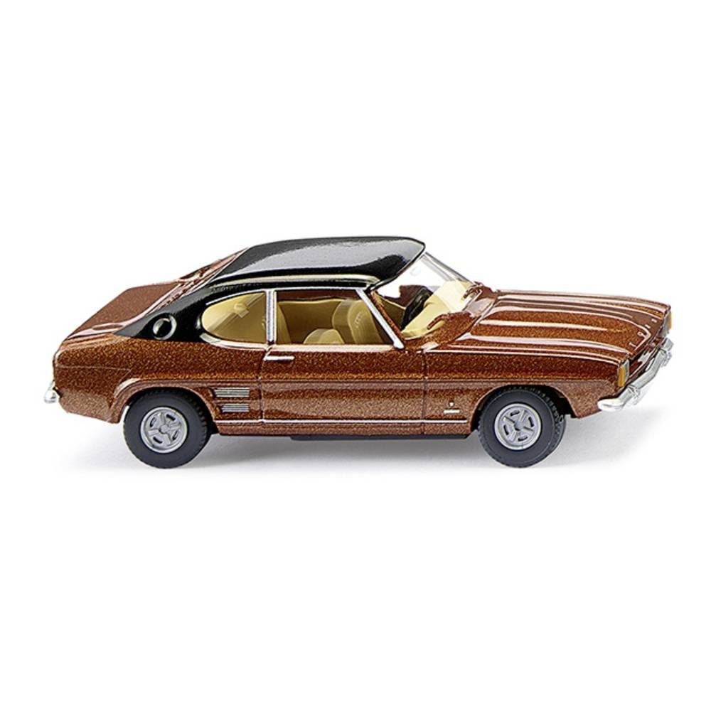 Modelleisenbahn-Straße H0 Ford Capri I, kupferbraun met. mi Dach