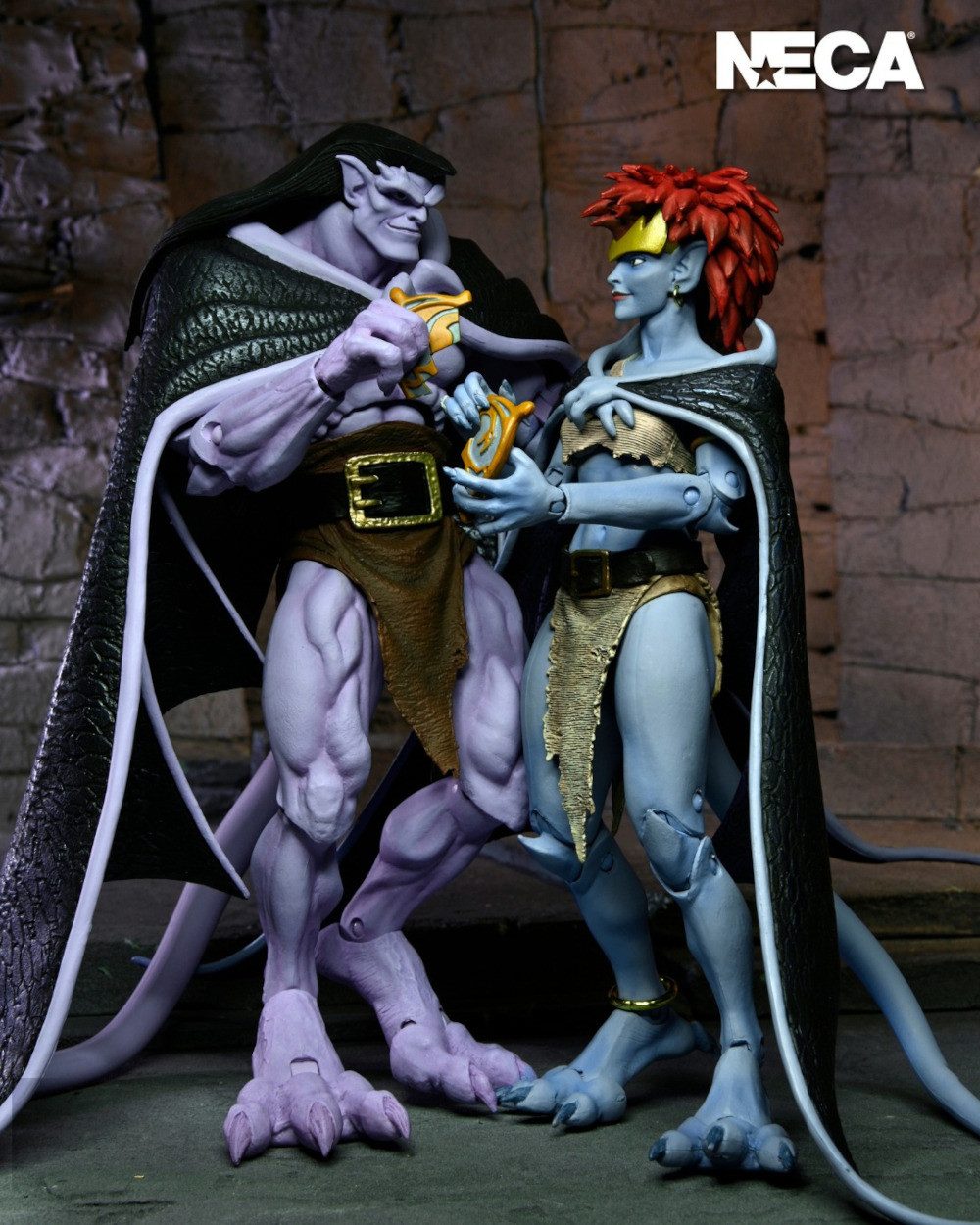 Actionfigur NECA Gargoyles: Vows Ultimate Goliath and Demona Actionfiguren 2-Pack
