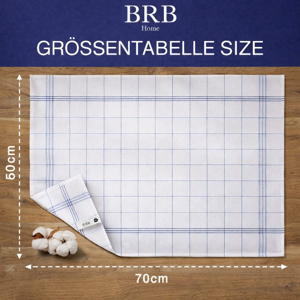 BRB Geschirrtuch Geschirrtücher Baumwolle Küchen Trockentücher Geschirrhandtücher, (Set, 10-tlg., 10er-20er-40er), Küchentücher in Gastronomiequalität – langlebige Abtrockner