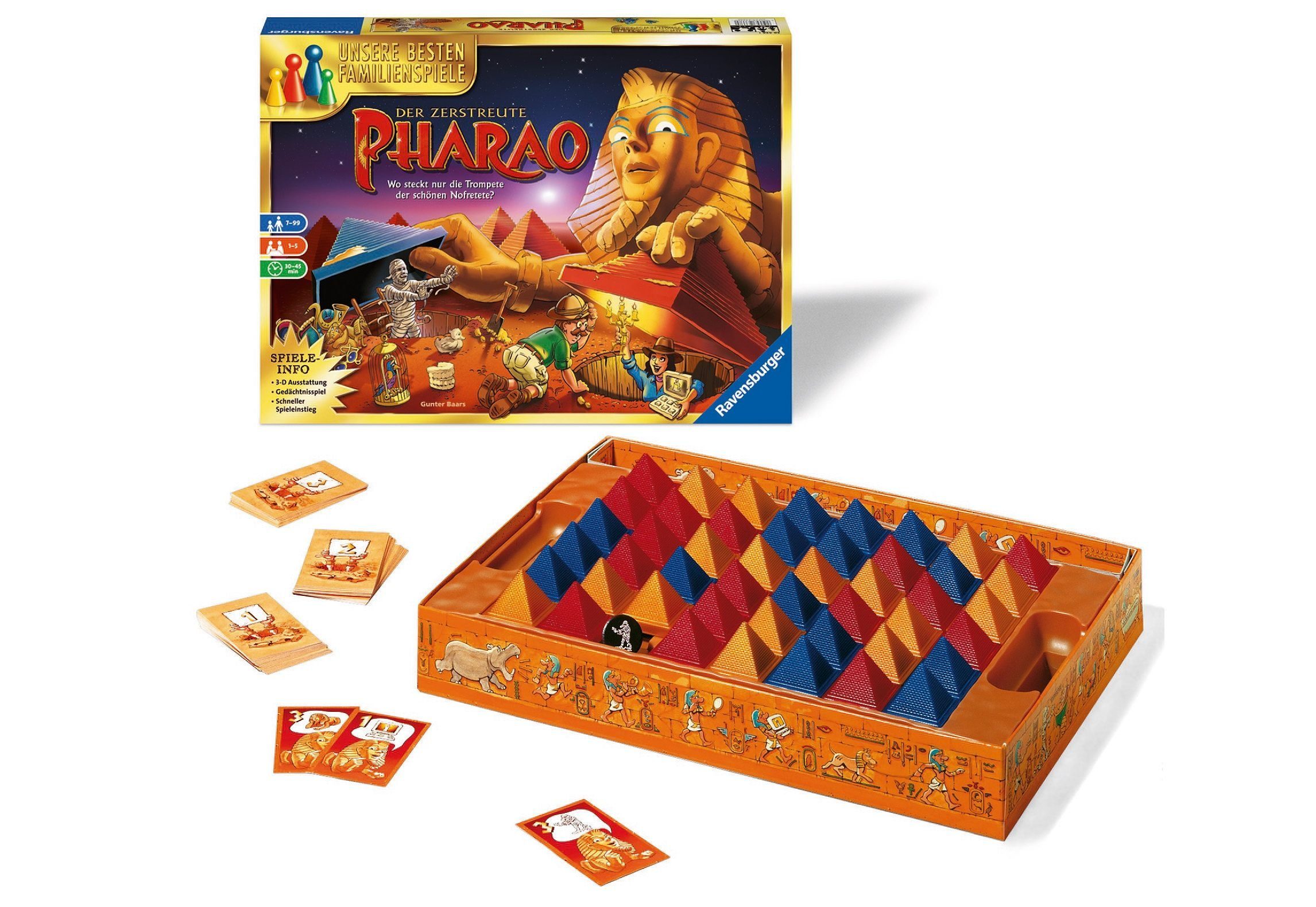 Ravensburger Spiel Der zerstreute Pharao, Made in Europe