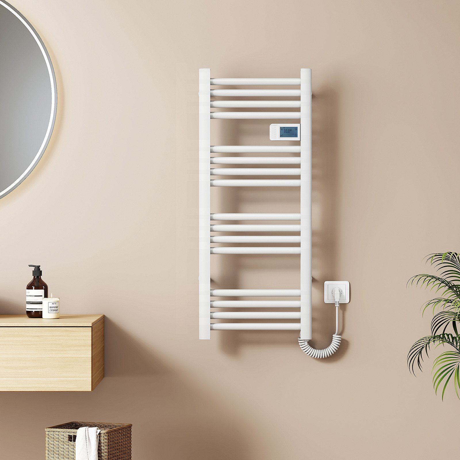 EMKE Elektrischer Badheizkörper Gerade mit Intelligenten günstig online kaufen