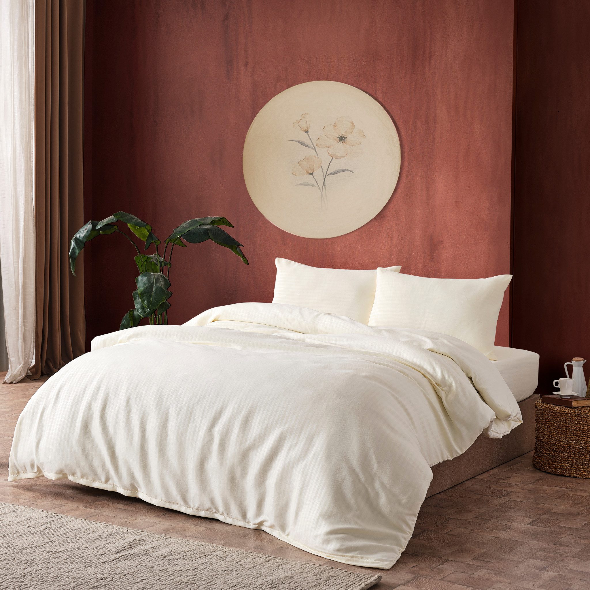 gowoll Bettwäsche Gowoll Bettwäsche Set 200x220 Mikrofaser Satin Bettset, 100% Mikrofaser – Mikrosatin, 4 teilig, 1x Bettbezug, 1x Bettlaken, 2x Kissenbezüge