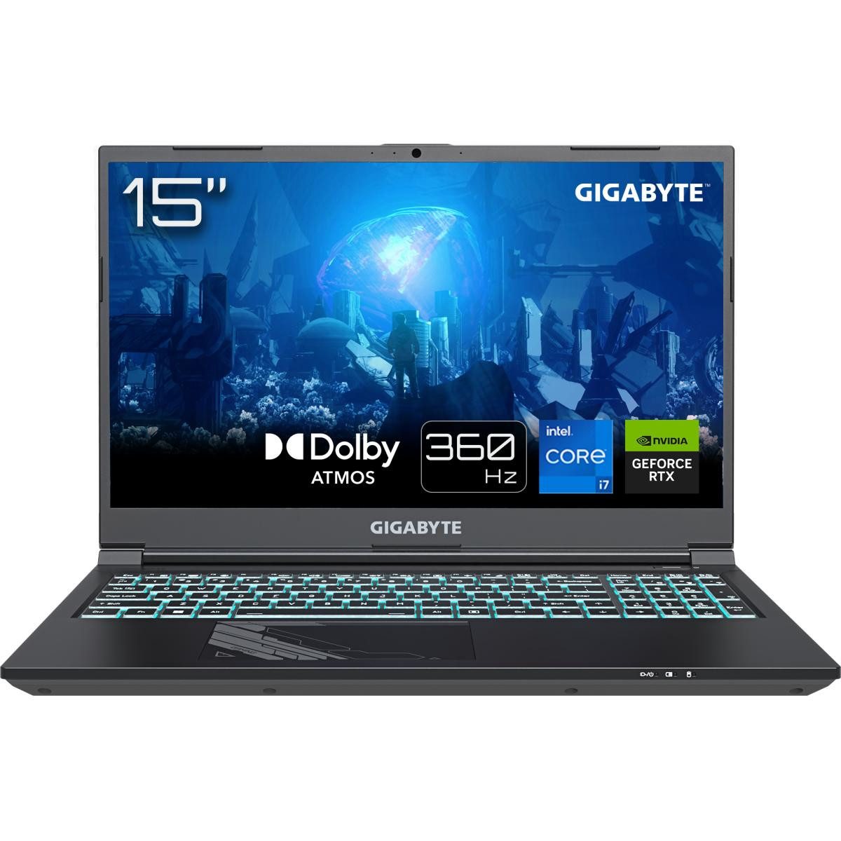 Gigabyte G5 KF5 H3DE554KH Gaming-Notebook (39.62 cm/15.6 Zoll, Intel Core i7 13620H, RTX 4060, 3000 GB SSD)