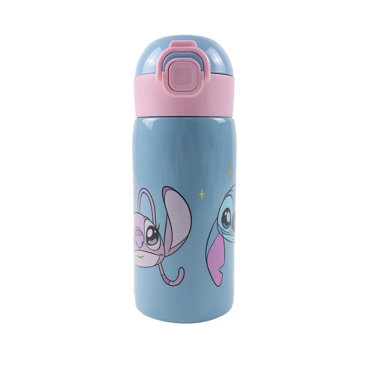Disney Trinkflasche Disney Lilo und Stitch So Sweet Aluminium-Trinkhalmflasche