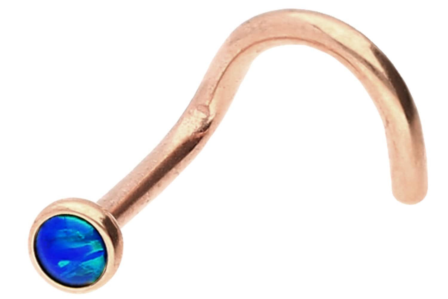 Farbe: Roségoldfarben + Opal: Dunkelblau