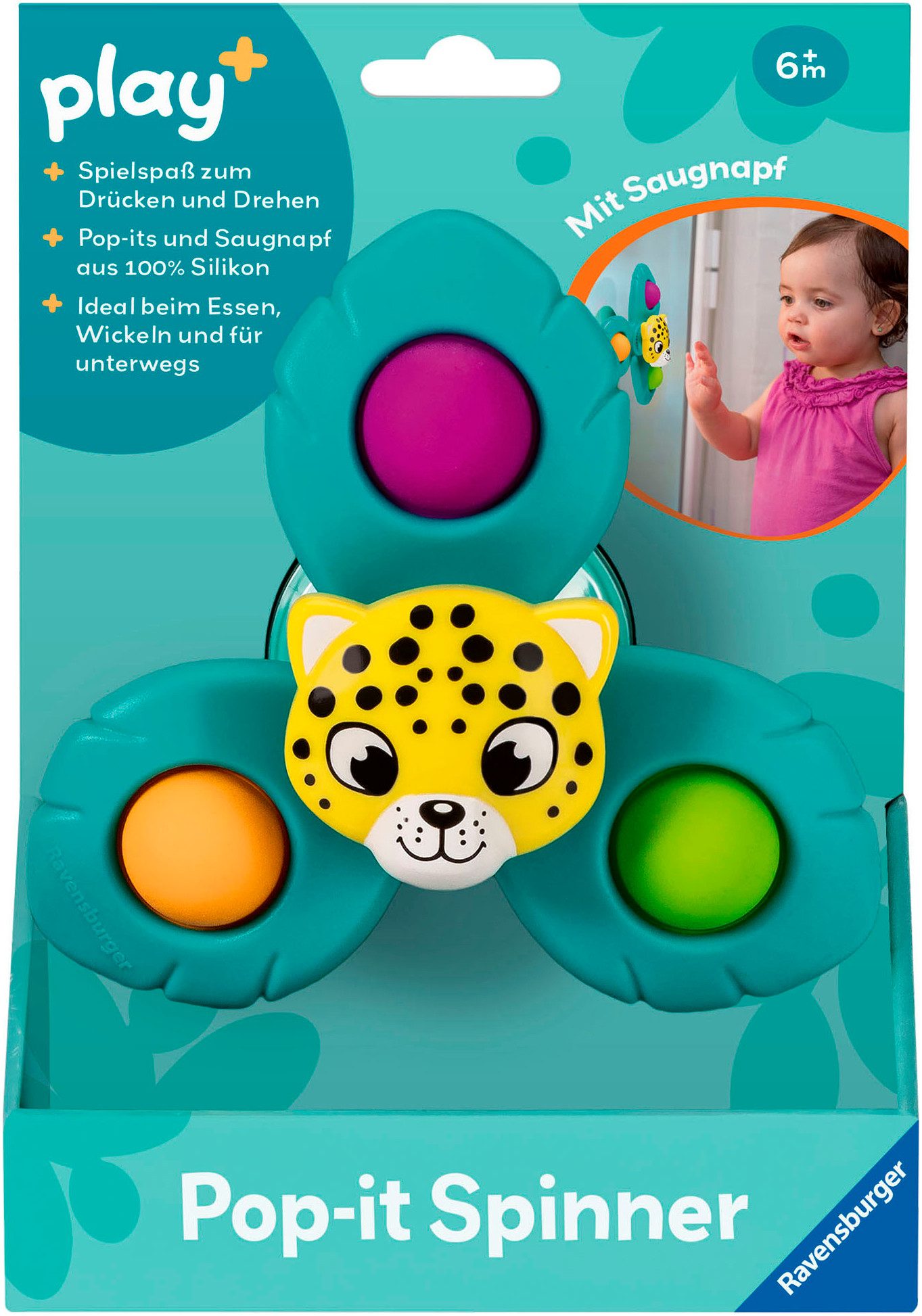 Ravensburger Lernspielzeug Play+ Pop-it Spinner: Leopard günstig online kaufen
