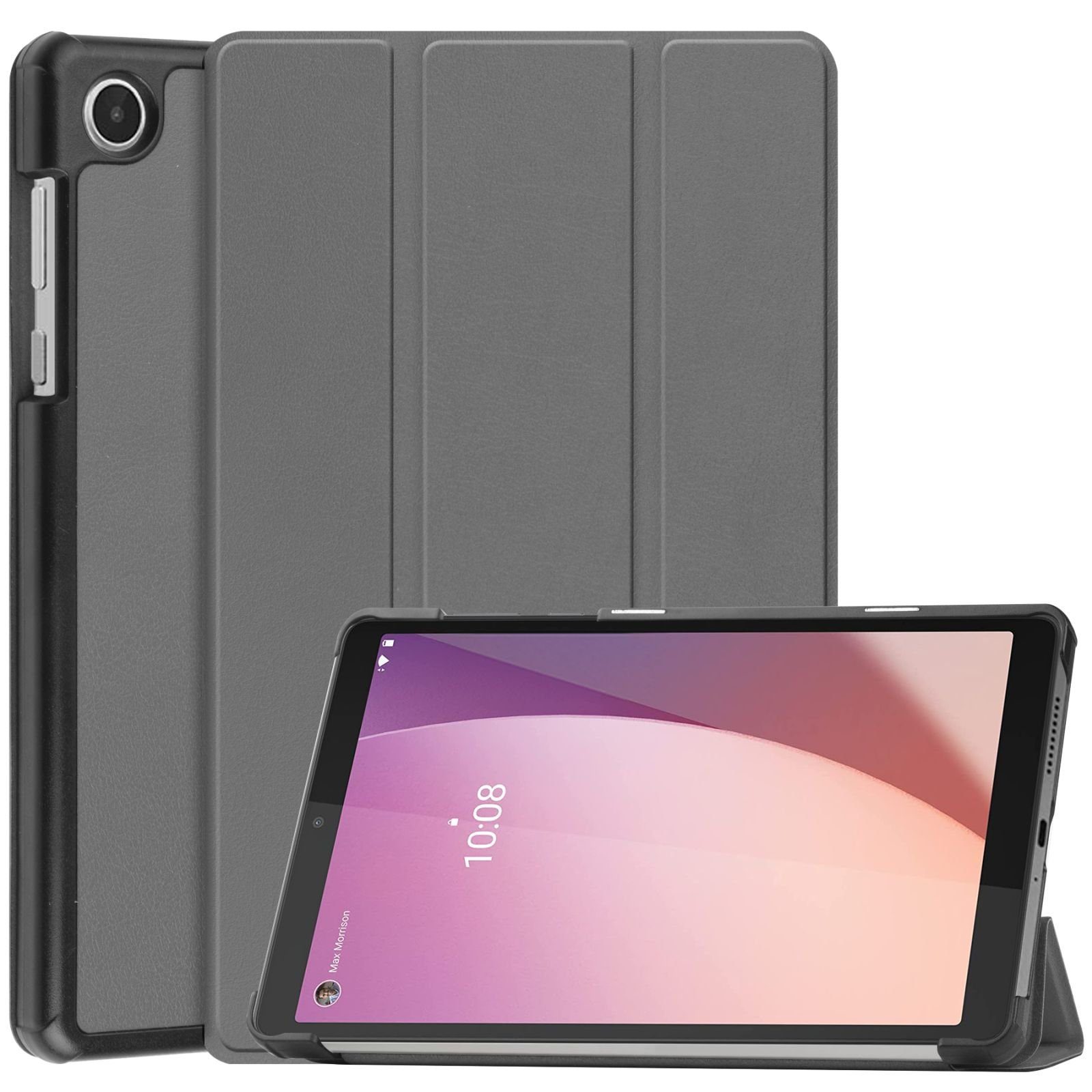 Lobwerk Tablet-Hülle Schutzhülle für Lenovo Tab M8 (4th Gen) TB-300FU 2023, Wake & Sleep Funktion, Sturzdämpfung, Aufstellfunktion