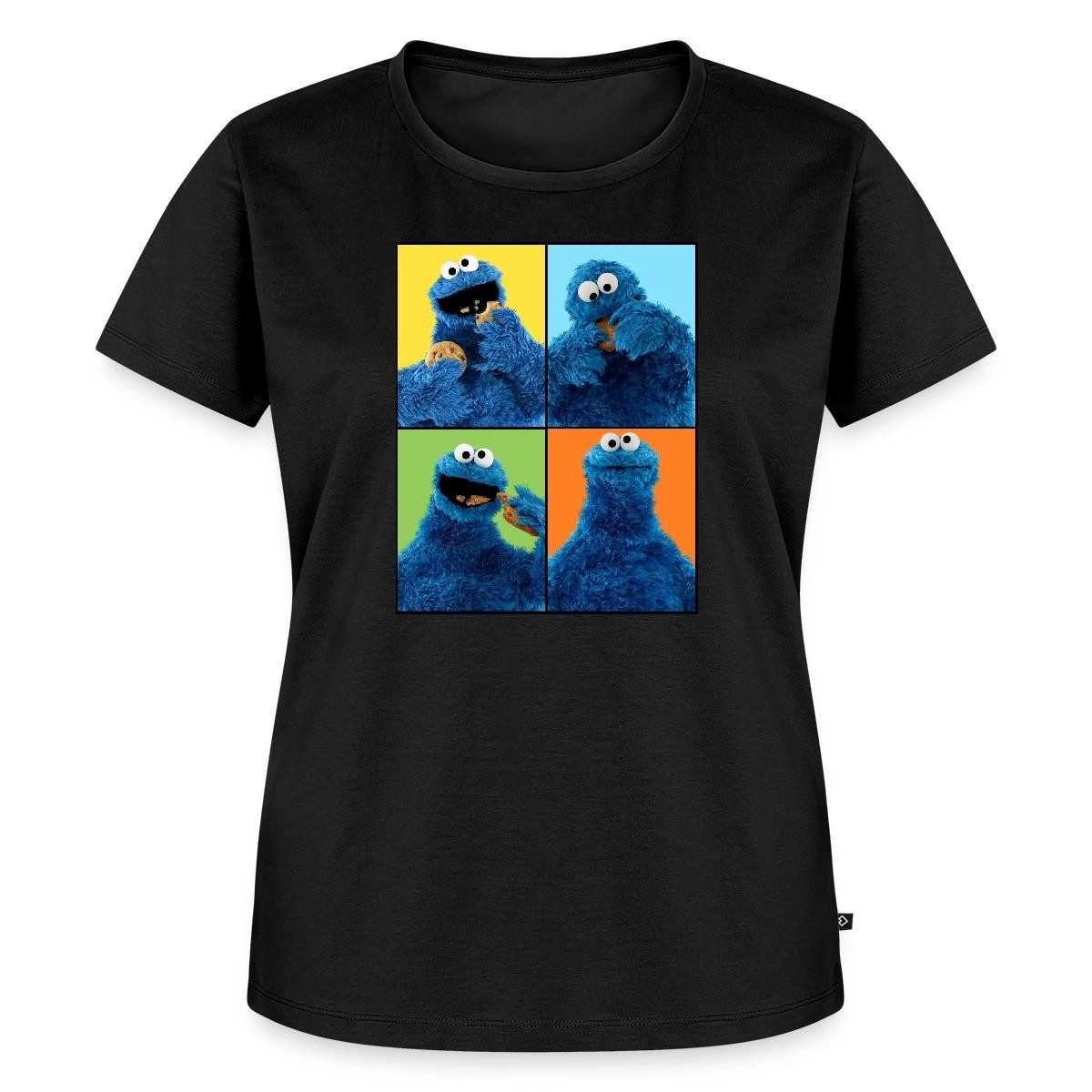 T-Shirt Sesamstraße Krümelmonster Posen Frauen Premium T-Shirt