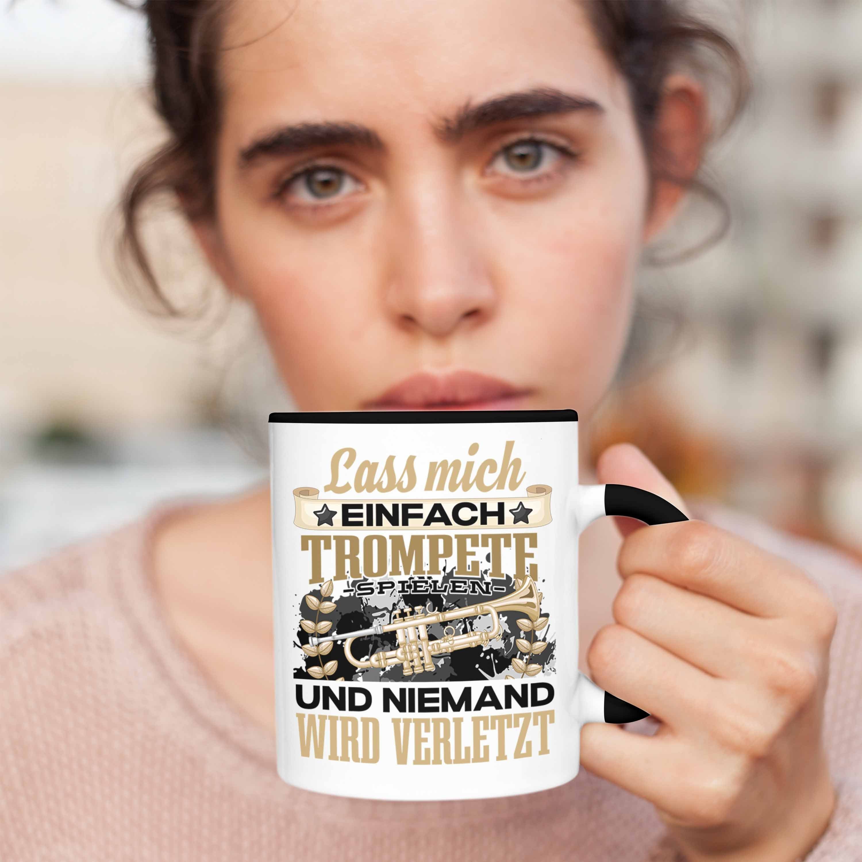 Geschenk Trompete Trompeten-Spi Schwarz Tasse Trendation Lustiger Spruch - Trendation Tasse für