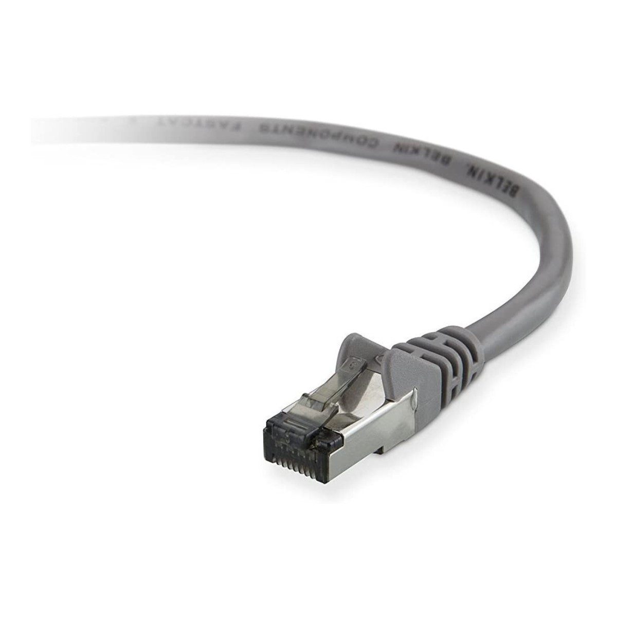 Belkin Belkin CAT5e Netzwerkkabel RJ45 auf RJ45 2 m Grau U FTP Adapter, 2 cm, RJ45M Patchkabel Ethernetkabel mit Rastnasenschutz 2m