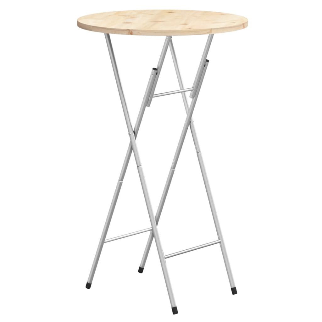 vidaXL Tischbein Bartisch-Gestell Klappbar Silbern 45x53x108 günstig online kaufen