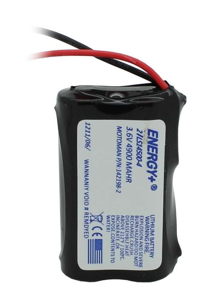 AccuCell Speicherbatterie 3,6V ersetzt Motoman 142198-2 - 4900 mAh Batterie, (3,6 V)