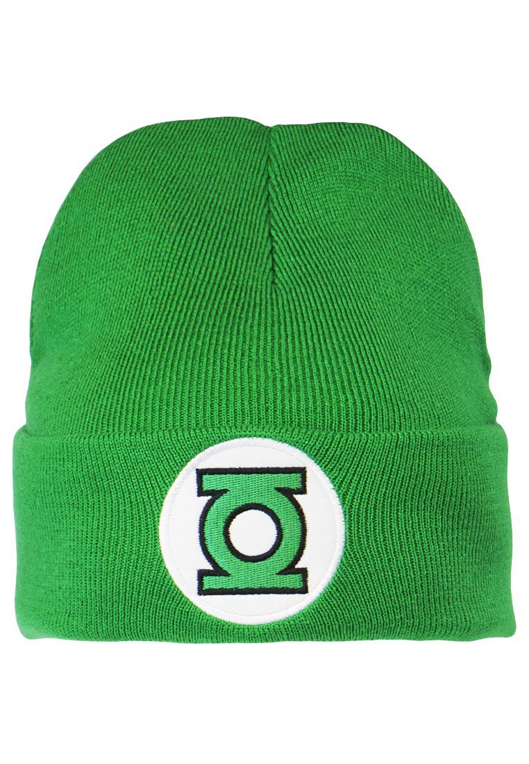 LOGOSHIRT Beanie Green Lantern mit coolem Logo, Logo-Stickerei auf der  Front in lizenziertem Originaldesign