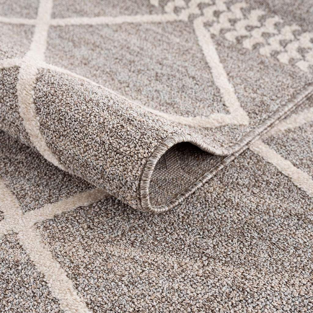 Teppich »Art 2645«, Carpet City, rechteckig, Höhe 7 mm, Kurzflor Teppich, mit Fransen, Wohnzimmer-kaufen