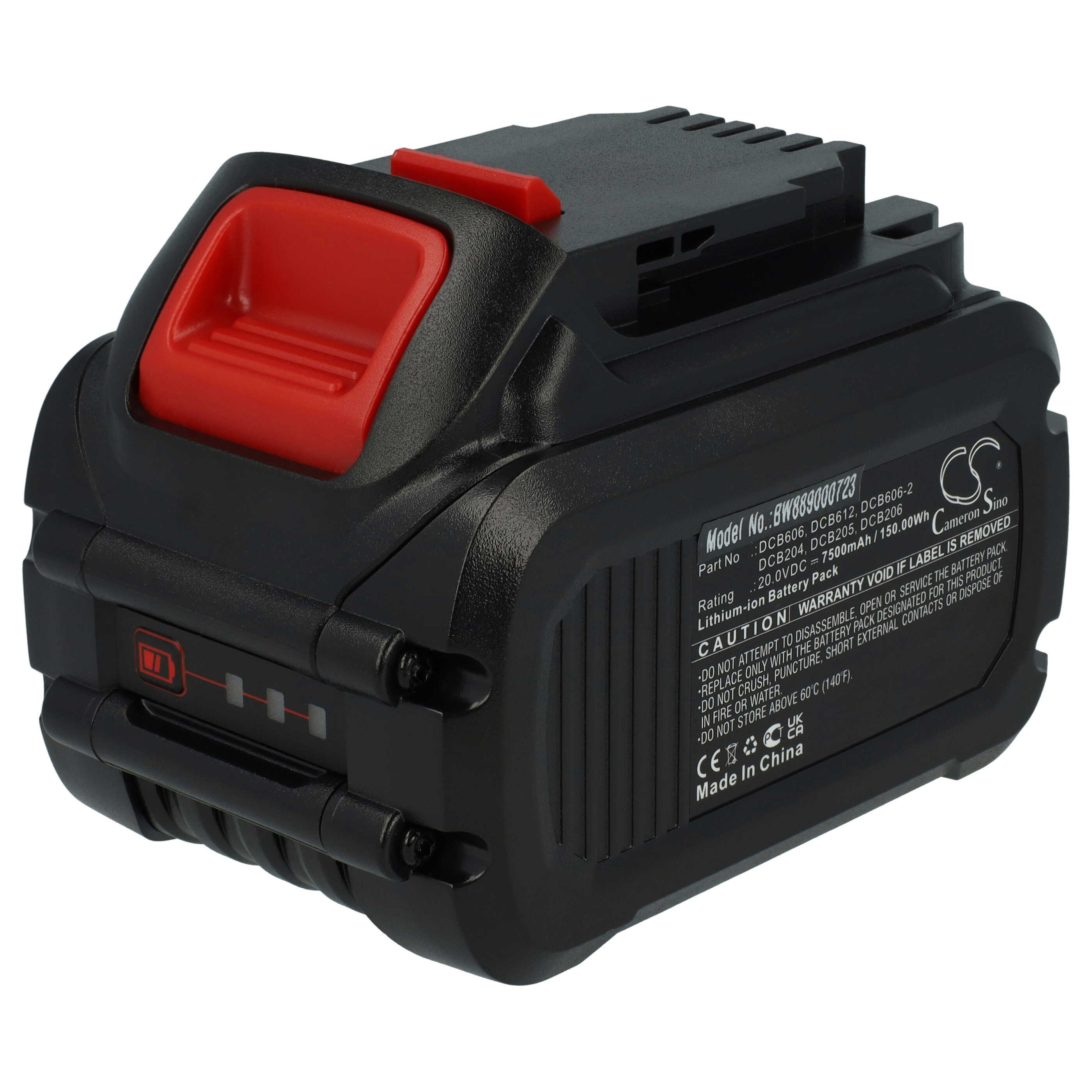 passend für Dewalt DCL510N, DCL510N-XJ, DCK212S2, DCK413S2, Akku