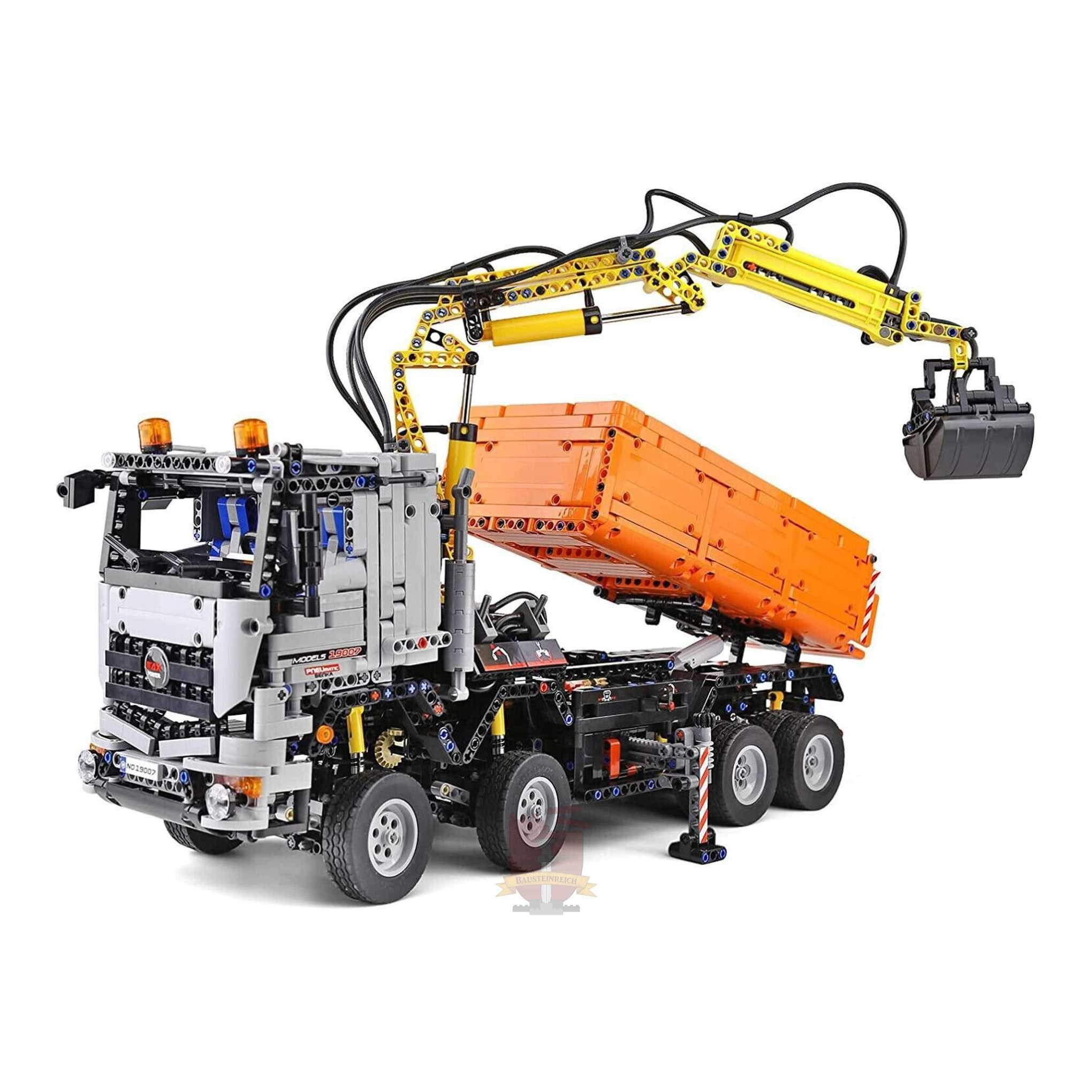 Mould King 19007 - LKW mit Kran (Mould King) Klemmbausteine Spielbausteine, (2814 St)