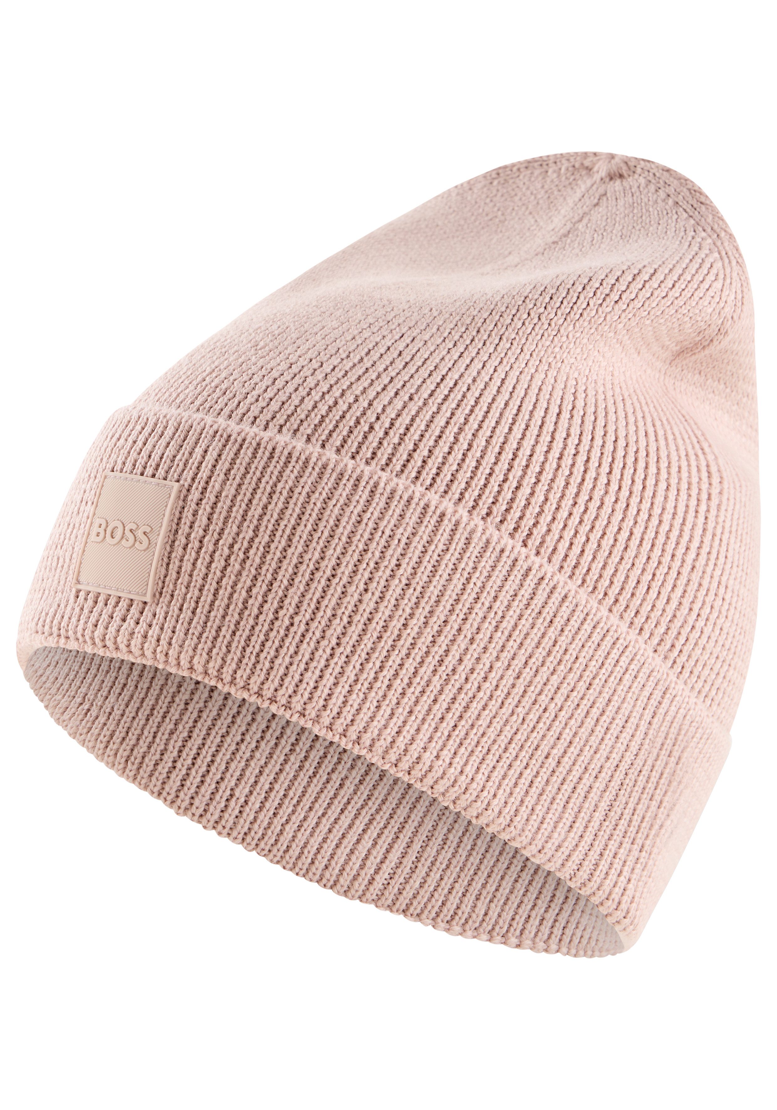 BOSS ORANGE Strickmütze Foxxy Hat aus softem Woll-Mix, unisex