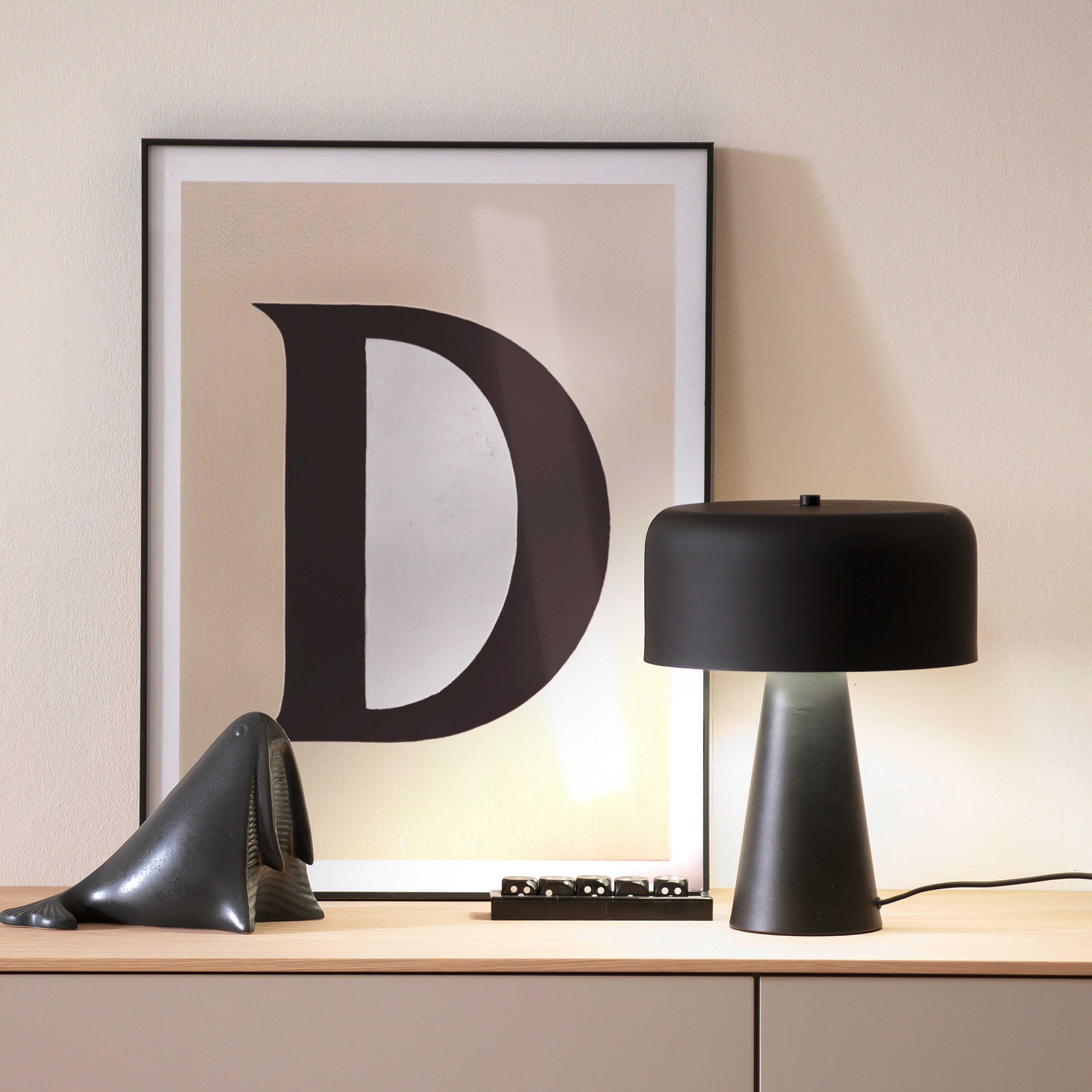 SCHÖNER WOHNEN-Kollektion LED Tischleuchte PENTO, Ein-/Ausschalter, ohne Leuchtmittel, SCHÖNER WOHNEN Kollektion, Schnurschalter, Downlight