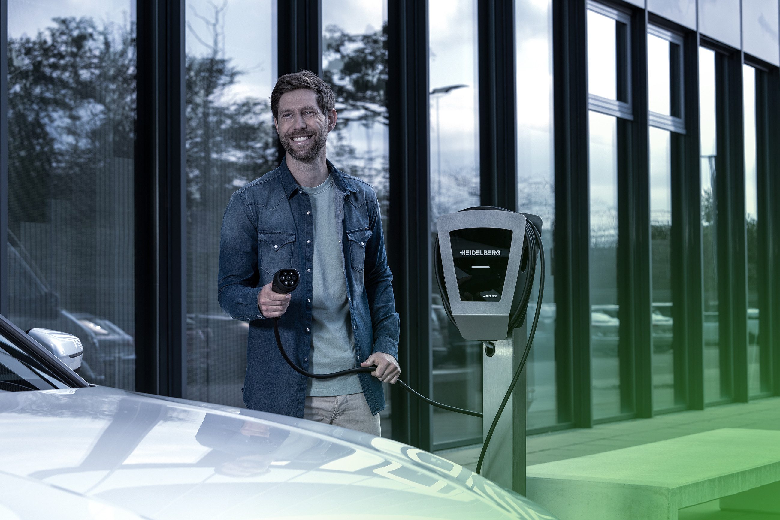 AMPERFIED Elektroauto-Ladestation HEIDELBERG Wallbox mit 11 kW Ladeleistung - Inkl 7,5 m Ladekabel, wallbox zur festen Montage (nicht mobil), Ladegerät für Elek – Bild 4 von 5