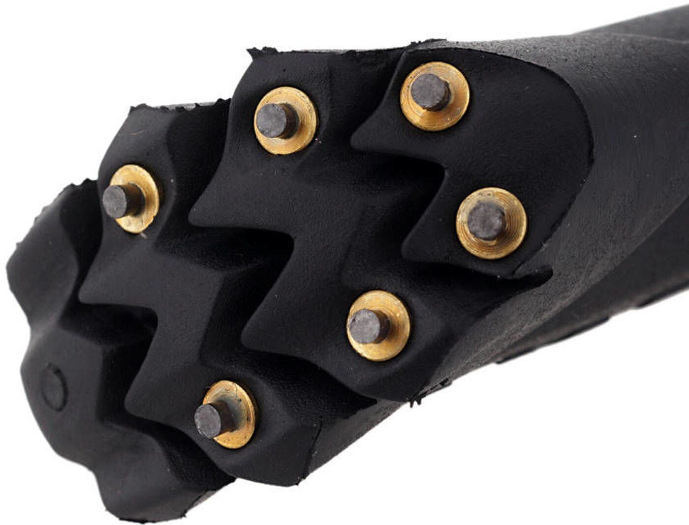 Leki Nordic-Walking-Stöcke Silent Spike Pad Walking SCHWARZ