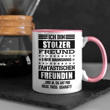 Trendation Tasse Trendation - Geschenk für Freund von Freundin Tasse Lustig Geburtstag Weihnachten Lustig Stolzer Freund