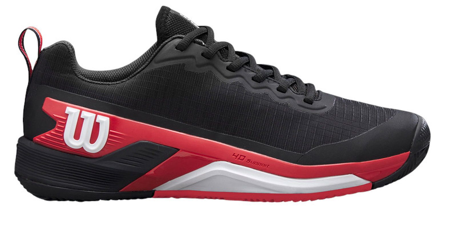 Wilson Rush Pro 4.5 Clay/Sandplatz schwarz/rot Herren Tennisschuh