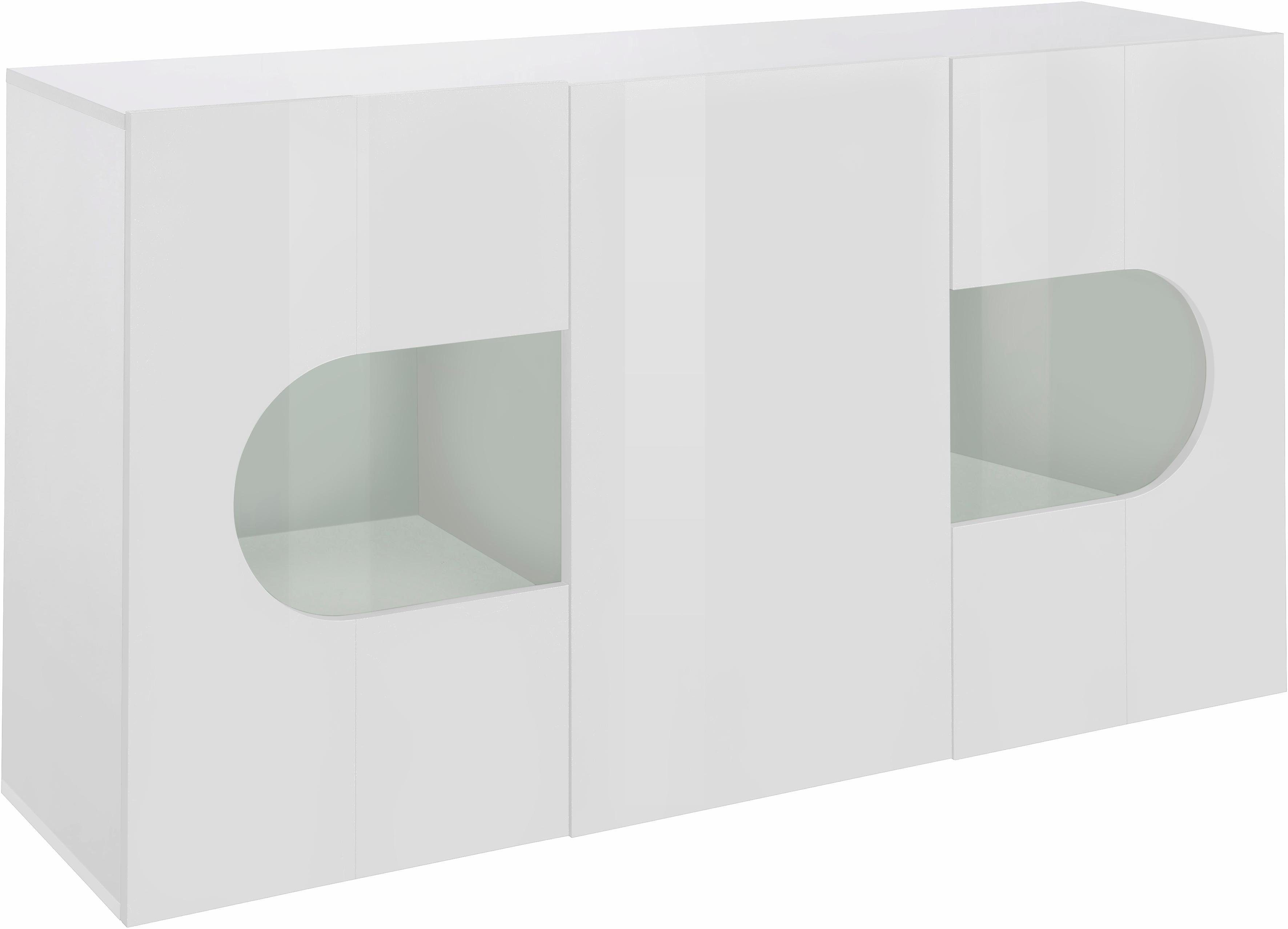 INOSIGN Sideboard Real,Vitrine,Kommode,Schrank, komplett hochglanz lackiert günstig online kaufen