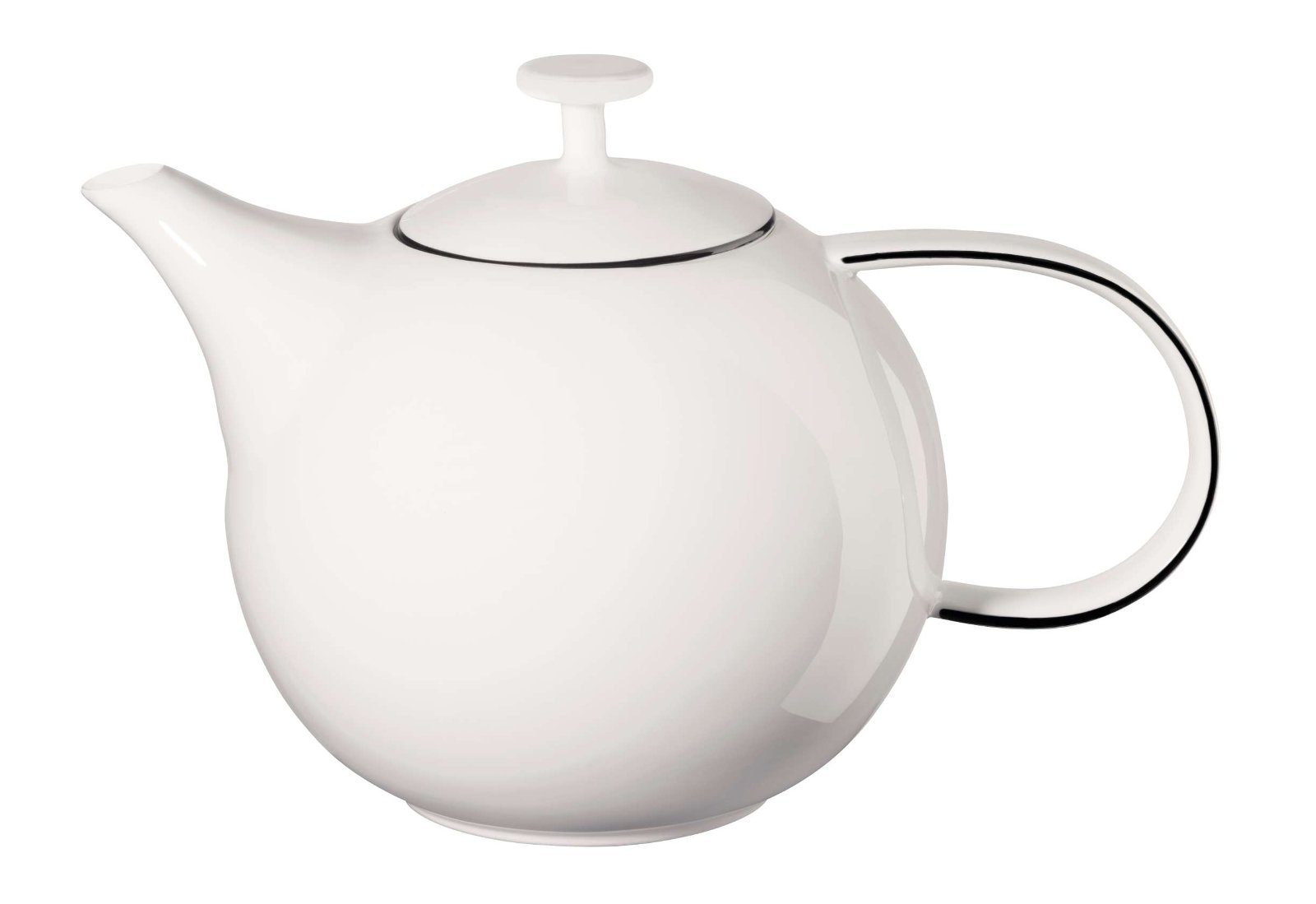 ASA SELECTION Teekanne à table ligne noire Teekanne m Edelstahlsieb 1,5l, 1.5 l, Geschirr