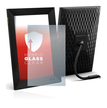 upscreen flexible Panzerglasfolie für Nixplay Smart Fotorahmen 10,1", Displayschutzglas, Schutzglas Glasfolie klar