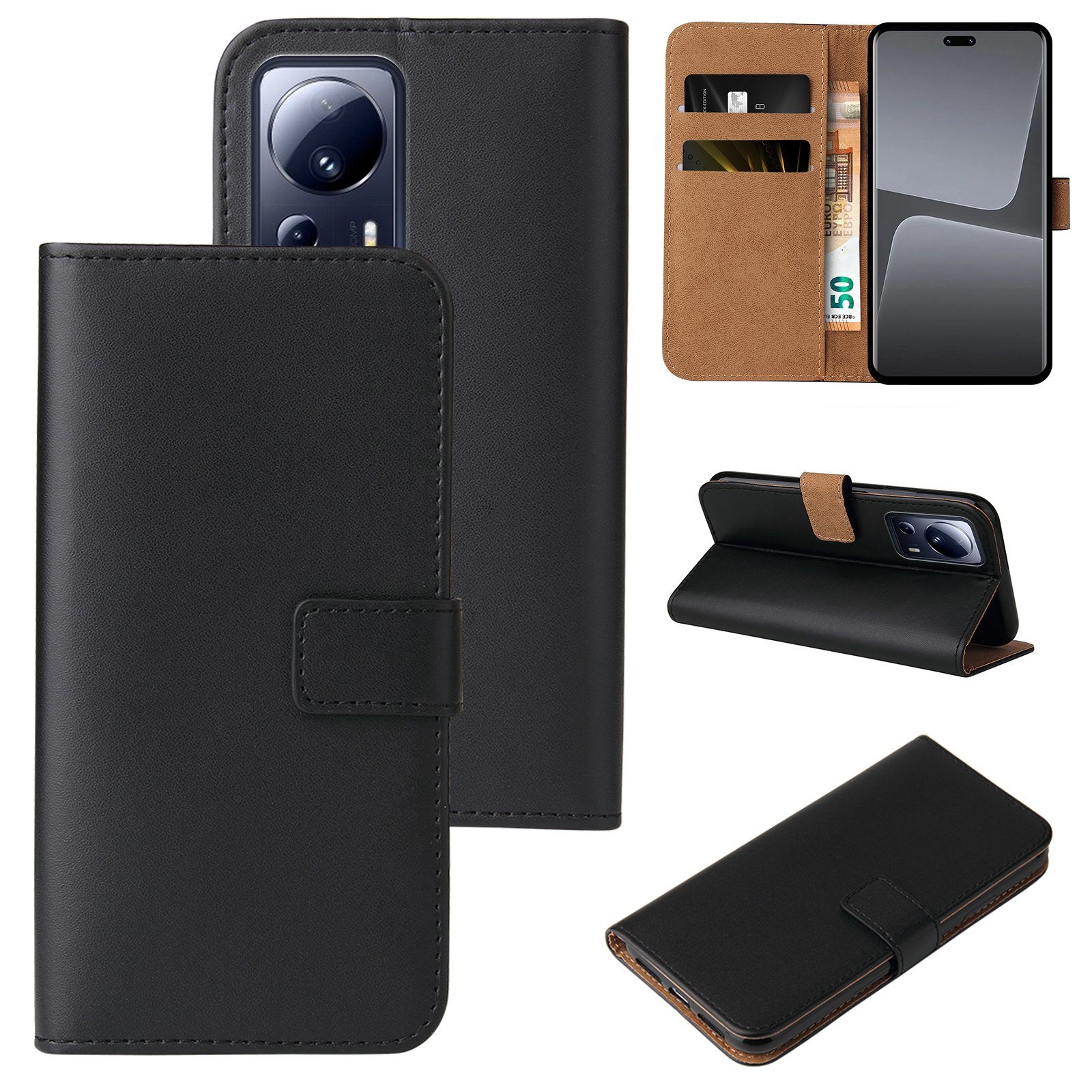 Tec-Expert Handyhülle Klapp Hülle für Xiaomi 13 Lite 6.55 Zoll, 6.55, Flip Case für Xiaomi 13 Lite