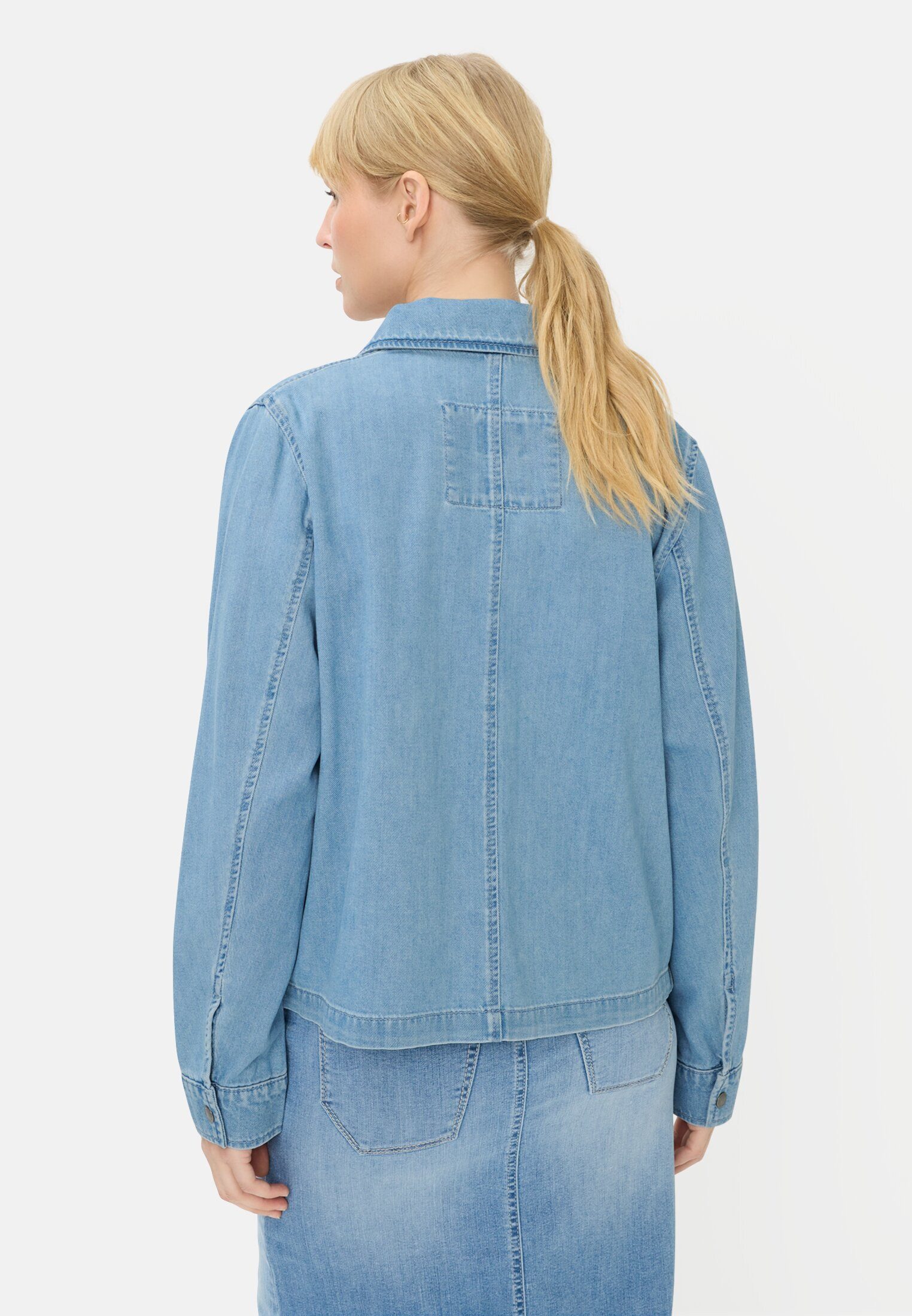 camel active Jeansblazer mit Knopfleiste Langarm