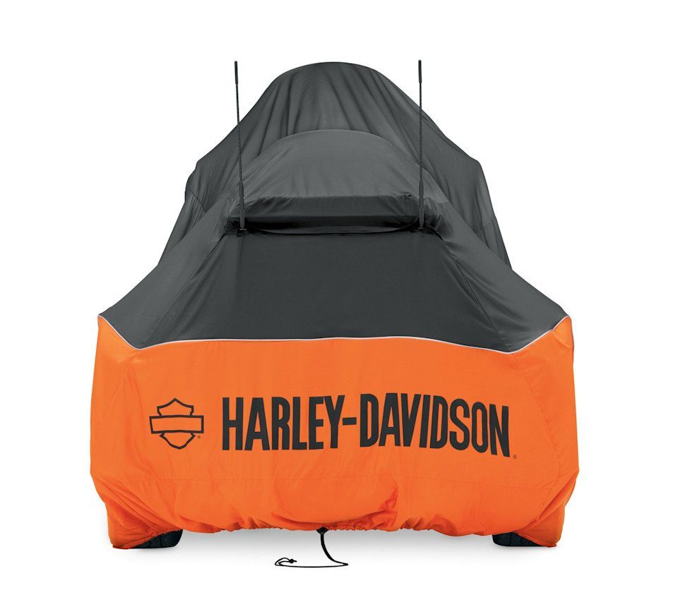 HARLEY-DAVIDSON Schutzplane, Motorrad Abdeckplane Extragroß (Trike) - innen