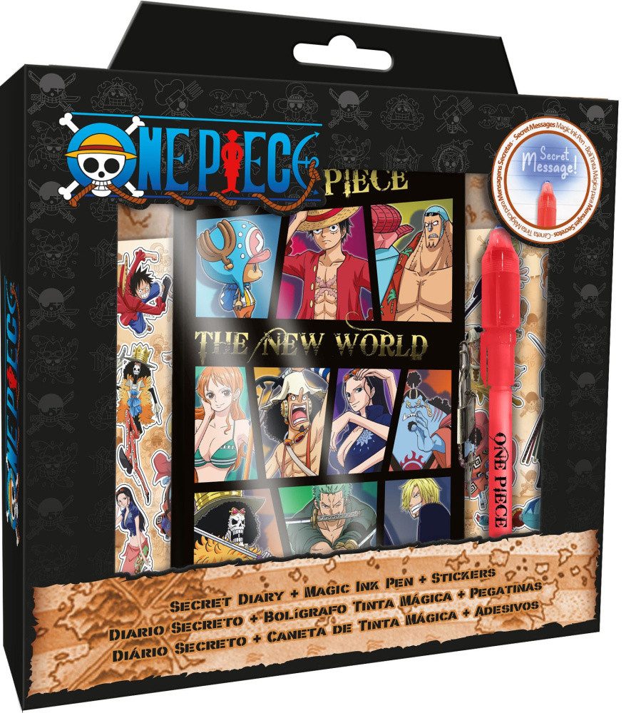 Joy Toy Tagebuch One Piece Tagebuch Set mit Schloss