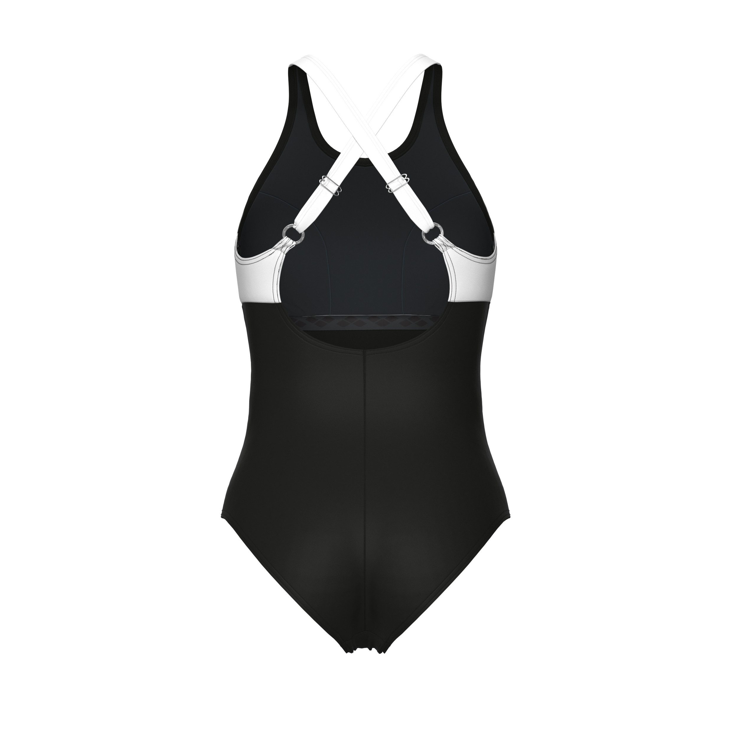 Arena Badeanzug W ARENA SWIMSUIT LINDA CROSS B BLACK-WHITE-BLACK