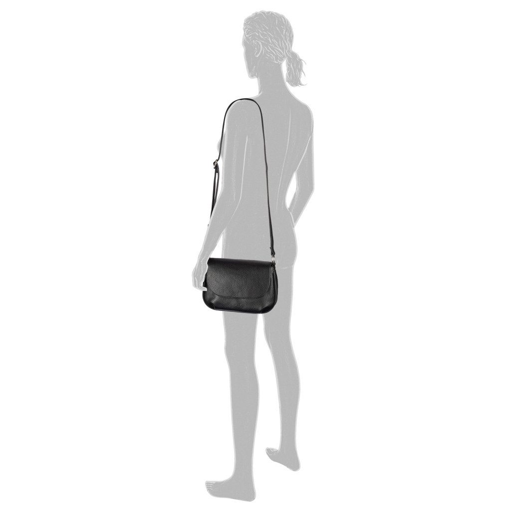 Gabor Schultertasche Rosina, lässiger Look mit softem Material und markantem Metalldetail am Zipper