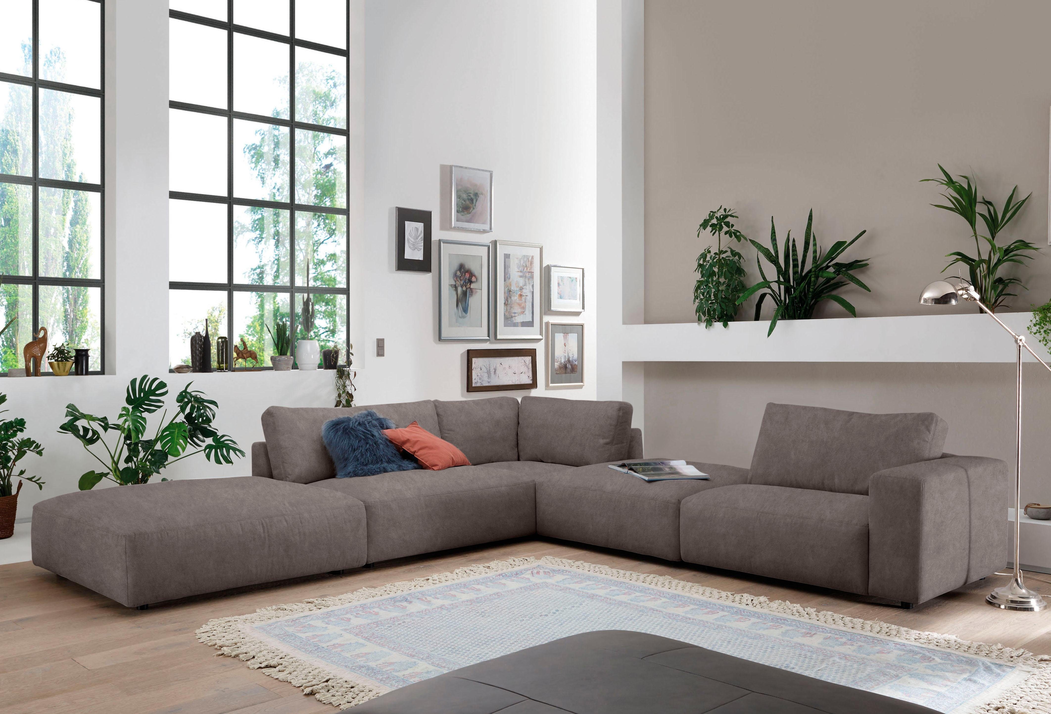 Musterring Ecksofa LUCIA L-Form, in vielen Qualitäten und 4 verschieden Nähten