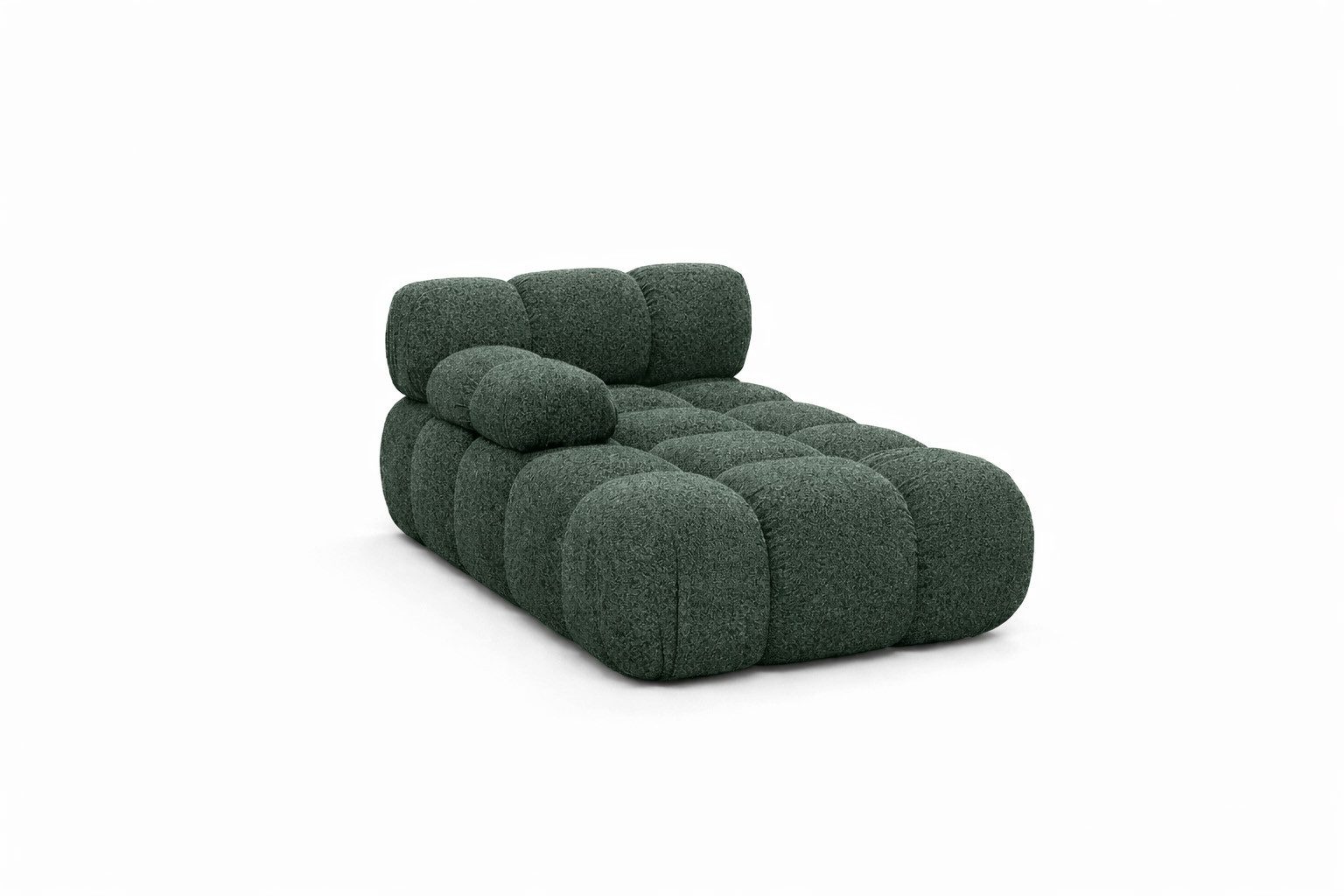 Kaiser Möbel Chaiselongue modular für Wohnzimmer, Bouclé-Stoff Abriamo, Selia, Chaiselongue, Chaiselongue-Modul zum Entspannen,Modernes Lounge-Design