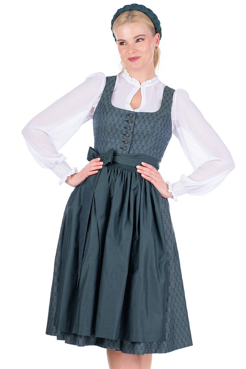 Hammerschmid Dirndl Midi Dirndl 2tlg. - KOFLERSEE - petrol – Bild 2 von 5