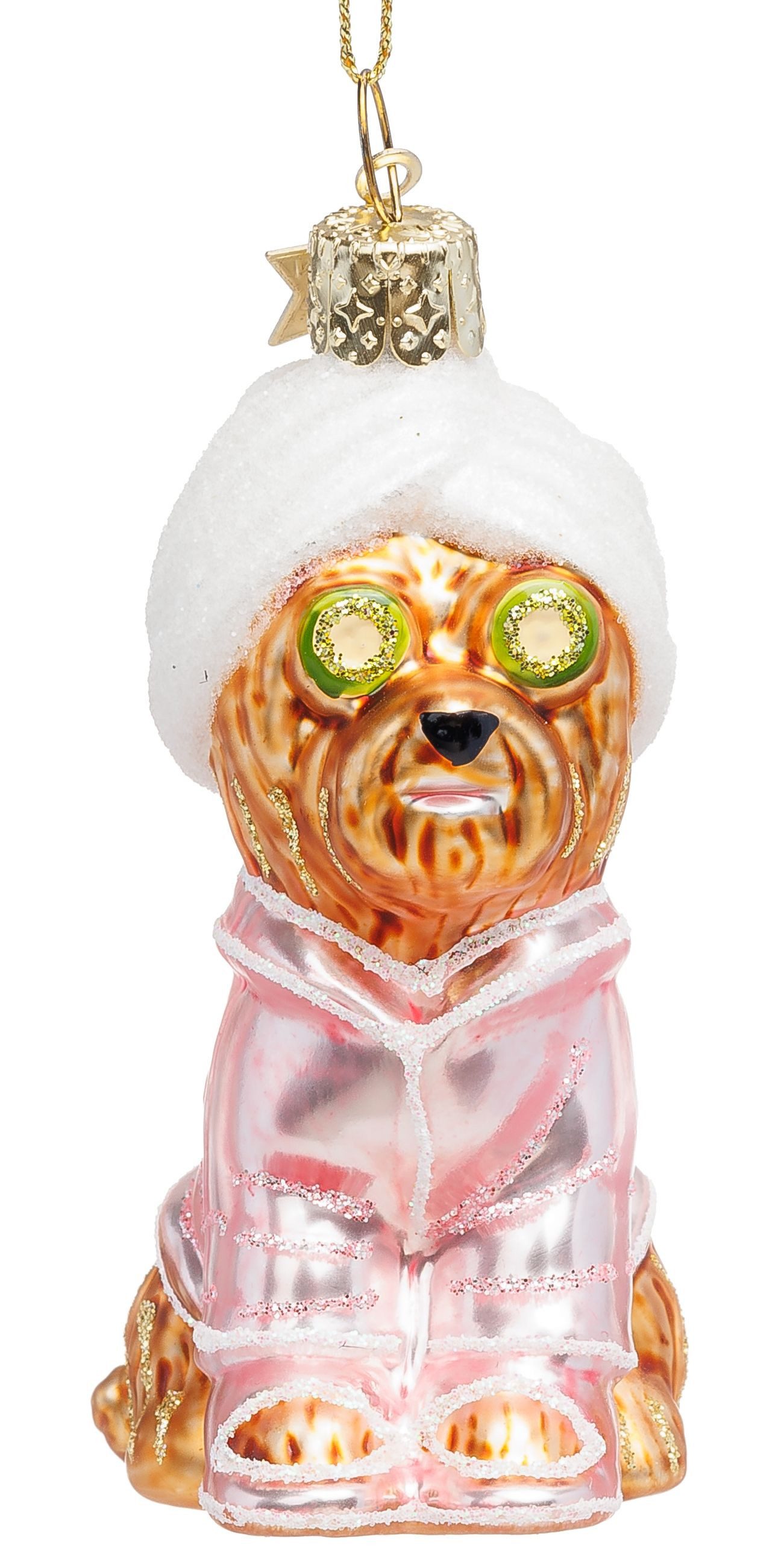 SIKORA Weihnachtsbaumkugel Selfcare Dog besondere Weihnachtskugel Glas Anhä günstig online kaufen