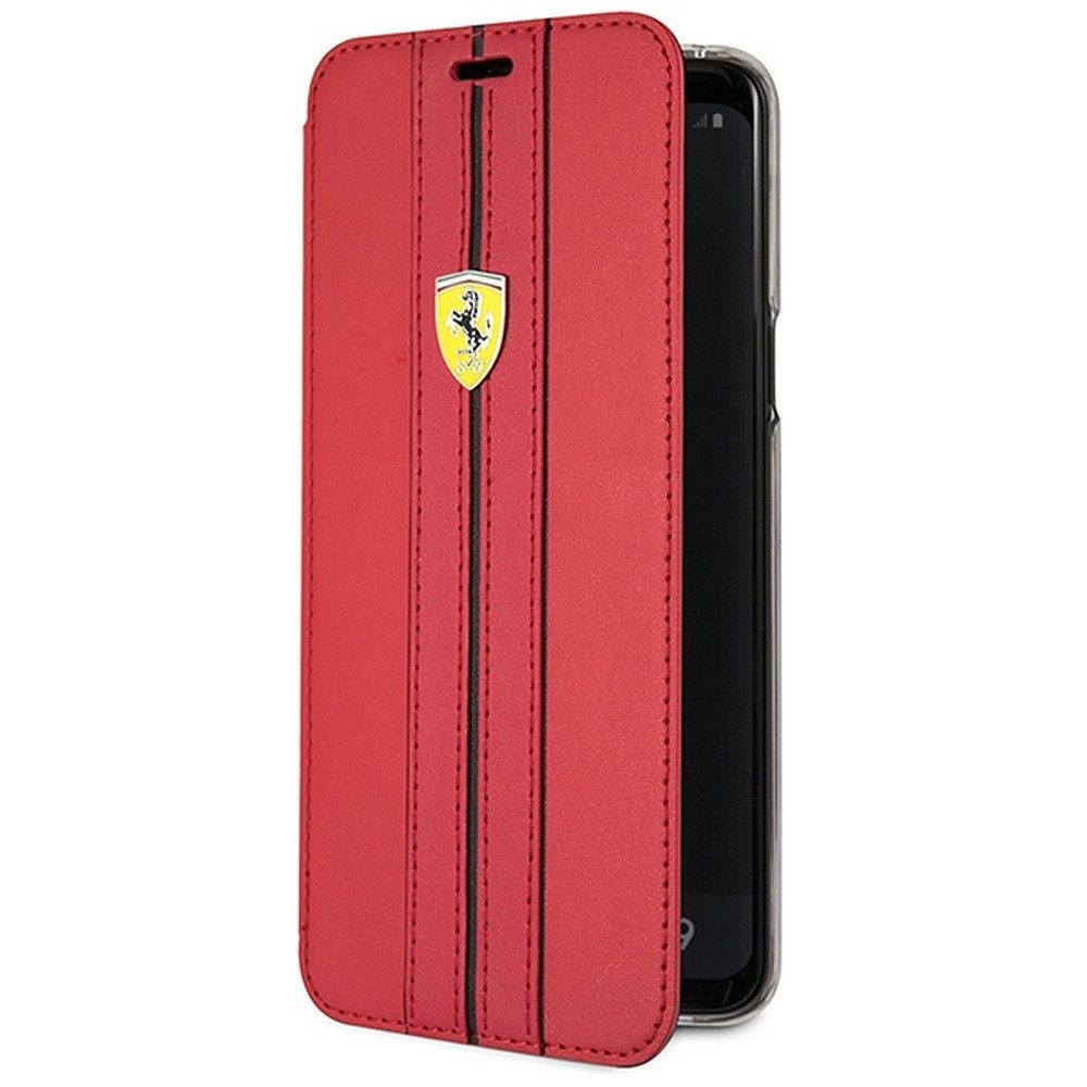 Ferrari Handyhülle Ferrari Urban Klapphülle, Echtleder, Ferrari-Lizenzprodukt, Kartenfach