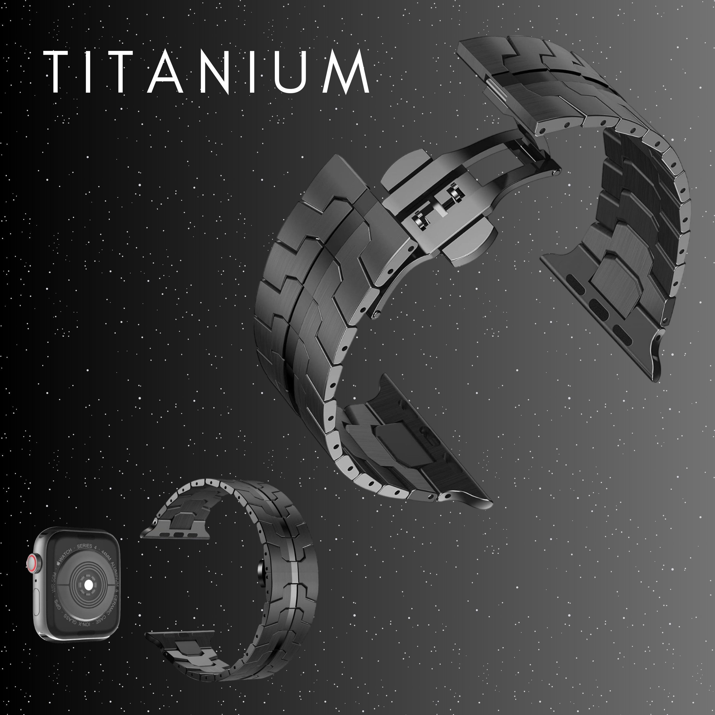S&T Design Smartwatch-Armband Apple Watch Armband Ultra 2 49mm 45mm 44mm 42mm, Ersatz Solides Edelstahl Gliederarmband für iWatch Ultra Titan Armband – Bild 5 von 5