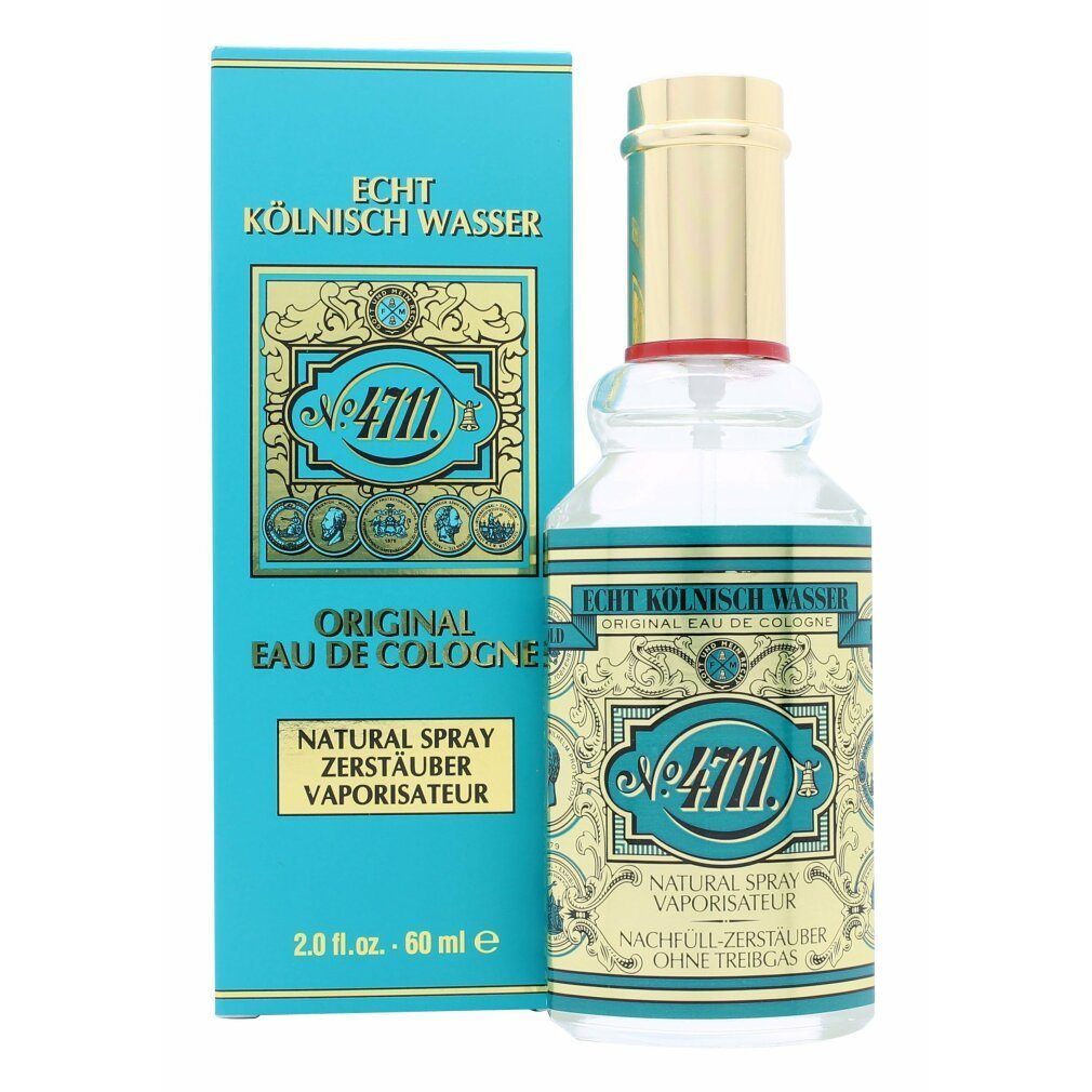 4711 Eau de Cologne 4711 Spray Echt 60ML Natural Kölnisch Wasser EDC