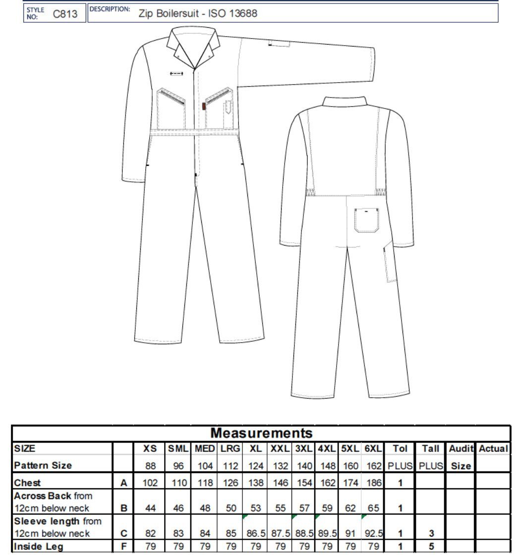 Portwest Arbeitsoverall C813 - Overall Liverpool Schwarz Industrie, Werkstatt
