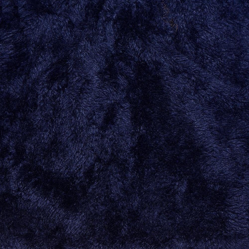 Wintermütze, Innenfutter Beanie 1-St) und Winter mit dunkelblau (Packung, Beanie DonDon Slouch Flechtmuster mit Beanie Style Teddyfleece Damen